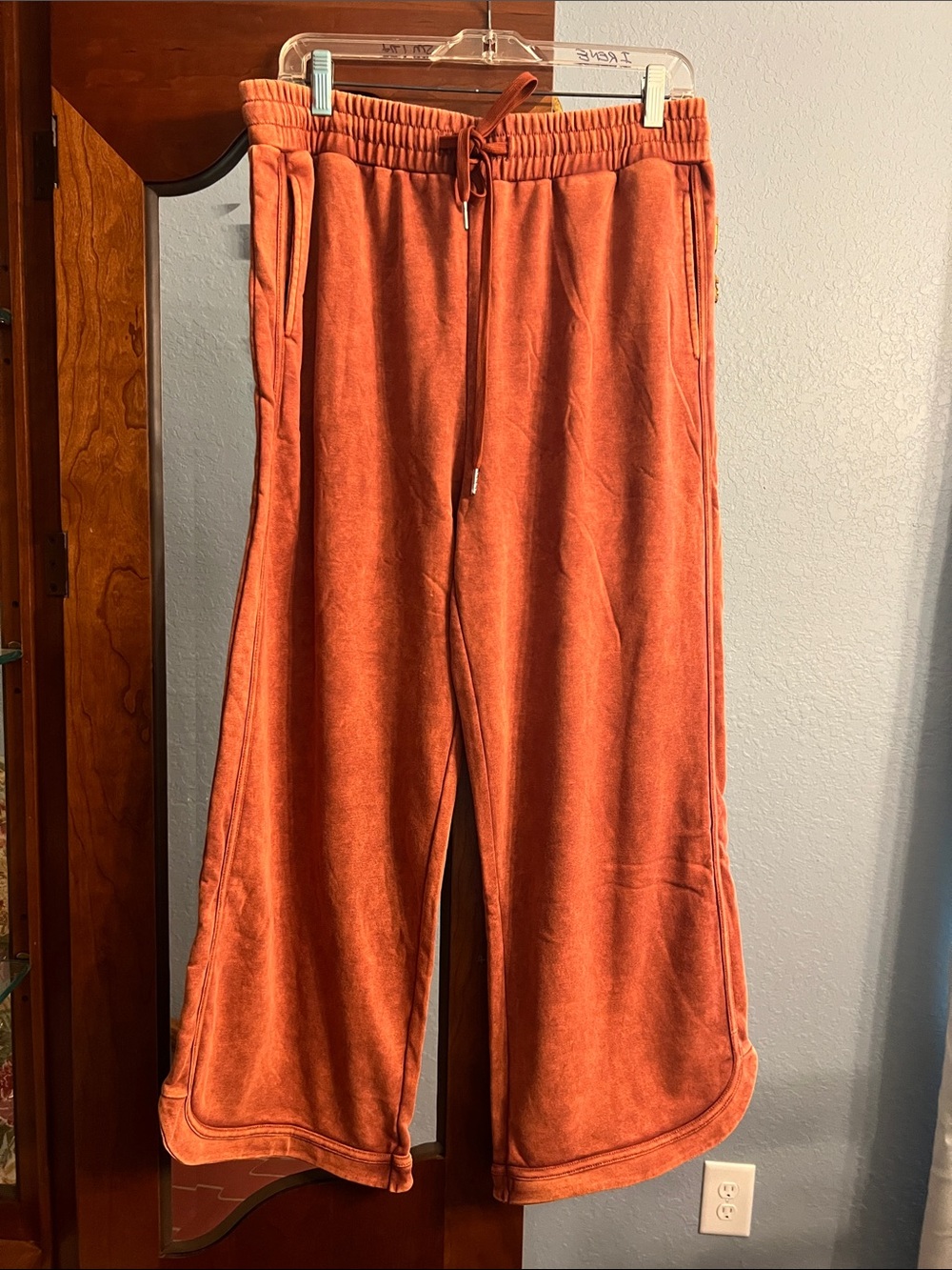 Rust Brown Noflik Dolphin Bottom Pants